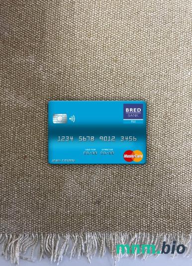 Fiji BRED bank wygląd zdjęcia mastercard skan PSD + zdjęcie